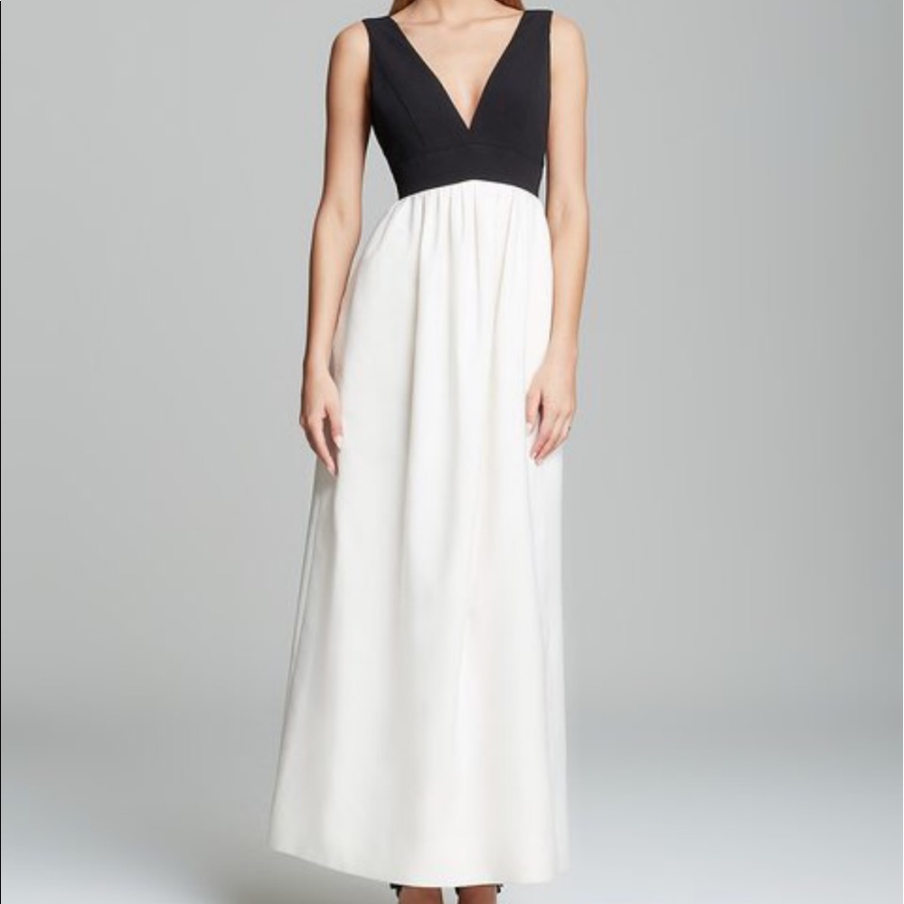 Jill Stuart Sleeveless Black & White Gown - Picture 2 of 7